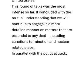 پیشرفت بیشتری در تعامل دیپلماتیک ما با ایالات متحده حاصل شده است