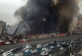 دستور عارف برای پیگیری فوری آتش‌سوزی بازارچه غرب تهران