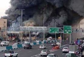 آخرین وضعیت آتش‌سوزی گسترده در جنت‌آباد تهران