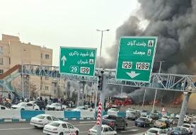 قبل و بعد آتش سوزی جنت آباد (عکس)