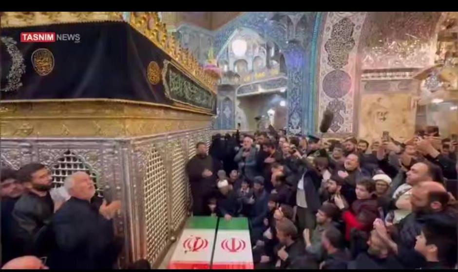 شهید لاریجانی در حرم حضرت معصومه(س) و در جوار شهید مرتضی مطهری به خاک ...