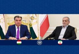 گفتگوی تلفنی روسای جمهور ایران و تاجیکستان
