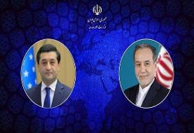 گفتگوی تلفنی وزیران امور خارجه ایران و ازبکستان