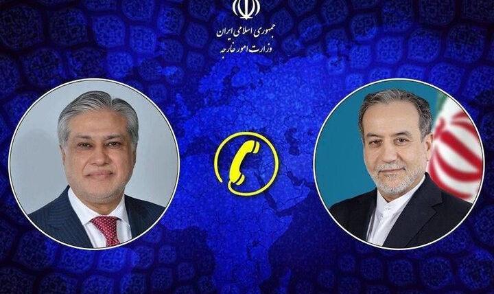 گفتگوی تلفنی وزرای امور خارجه ایران و پاکستان