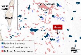 Israeli settlers besieging Palestinian families in West Bank village