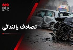 تصادف در آزادراه قم -تهران؛ ۸ نفر راهی بیمارستان شدند