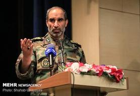 پیام سرتیپ علی جهانشاهی به فرمانده قرارگاه مشترک پدافند هوایی/ دریادار ایرانی: پدافند هوایی در ...